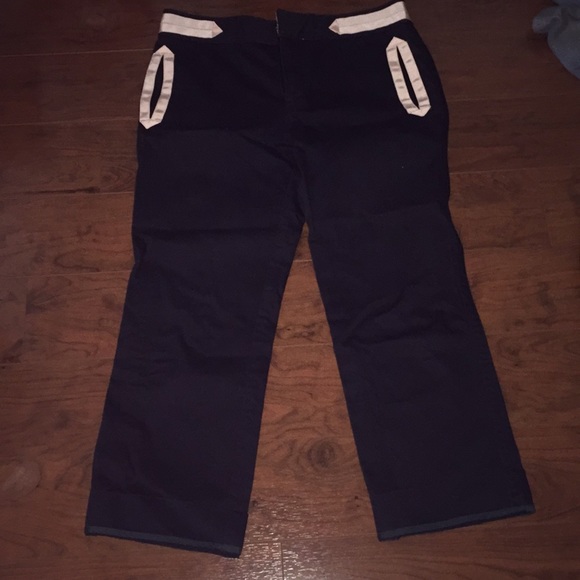 Marc Jacobs navy crop pants - Picture 7 of 8